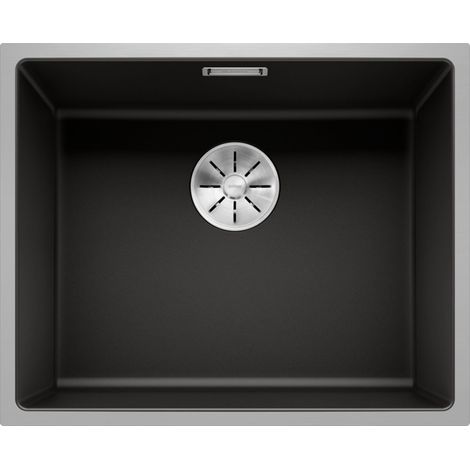 Blanco Subline 500 - Évier en silgranit, 543x443 mm, SteelFrame, noir 525997 (1/5)