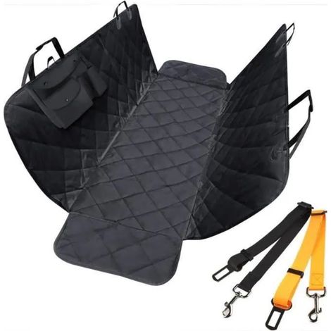 Housse de Siège d'auto pour Chien Housse Protection Voiture imperméable anti-rayures Sac + 2 Ceintures 147cm x 137cm (1/4)