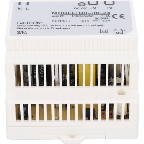 Alimentation à découpage BERM DR-30-24 24V 30W pour rail DIN, transformateur 100-240VAC, adaptateur secteur industriel