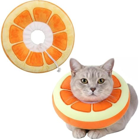 Collerette Chat, Anti Lechage, Régulable  Confortable, pour la Convalescence des Chats et Petits Chiens (1/5)