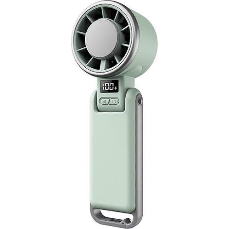Ventilateur portable, puissant ventilateur turbine portatif avec fonction de refroidissement, ventilateur personnel pliable (vert) (1/5)
