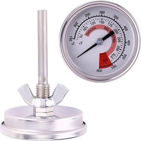 1 Pcs Thermomètre de Four en Acier Inoxydable, Thermometre de Cuisson et Cuisine, thermomètre four à pizza,Thermomètre Barbecue pour BBQ, Gril, Fours à Pizza, Mesure de 75 à 300 °C / 150 à 600 ℉ (1/5)