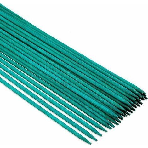 pair 50 pièces 38cm supports de plantes bâtons de plantes vertes bâtons de fleurs en bambou bâtons de bambou pour plantes grimpantes supports de plantes, environ diamètre 5 mm (1/4)