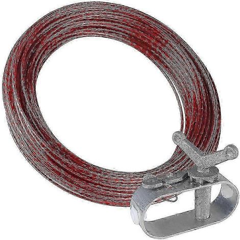 Kit câble et treuil de 45 m pour couverture de piscine, câble et cliquet pour couverture de piscine, 45 m (1/5)