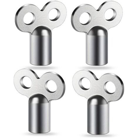Clé de Purge Radiateur, 4 Clés Universelles Purge Radiateur et Chauffage, Clé Purge CARRÉE Robuste et Stable (1/4)