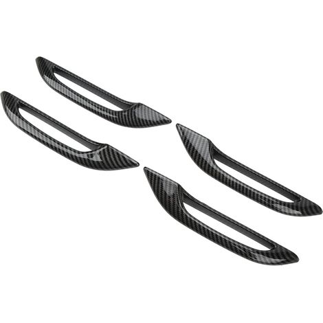 Lot de 4 protections de poignées de porte de voiture antigel, style fibre de carbone, pour Tesla Model 3 Y (1/5)