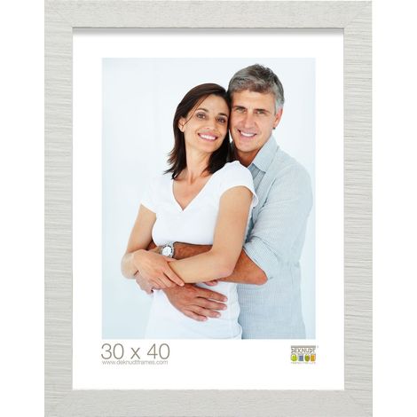 Cadre Photo Bois Brut Blanc 21,2 x 21,2 x 1,4 cm (1/3)