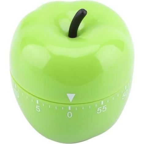 Minuterie mécanique de cuisine, compteur manuel de minutage, outil de cuisson pour suivi des temps de préparation, sans pile, fixation simple, pièces incluses (1/4)