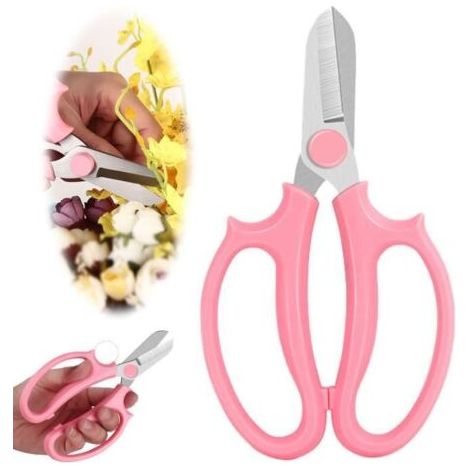 Gartenschere - Hochwertig - Rosa - 16,5 x 9,8 cm - Ergonomisch - Scharfe Klingen (1/5)