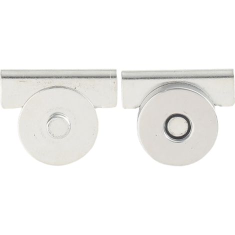Cierre Magnetico - Acero Inoxidable 20x17 mm - Para Bolsos Carteras Vestimenta Artesania - Paquete de 10 (1/5)