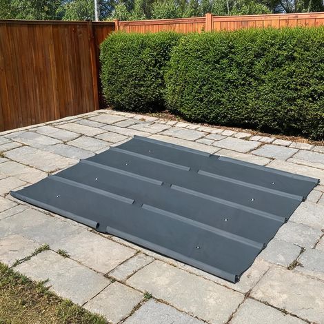 Tonnelle de jardin gris Foncé en polyester 298 x 288 x 5 cm (1/5)