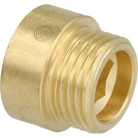 Rallonge de robinet 3/8'' x 10 mm laiton blanc