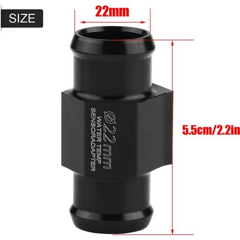 GARRYFIZH Adaptateur de capteur de température d'eau pour tuyau de moto, 22 mm (1/5)