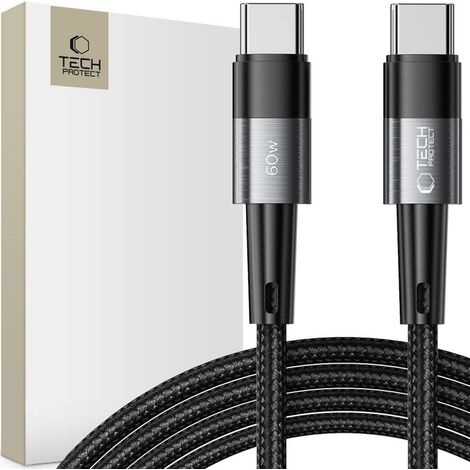 Cable Tech-protect ultraboost tipo C PD60W/3A 200CM gris
