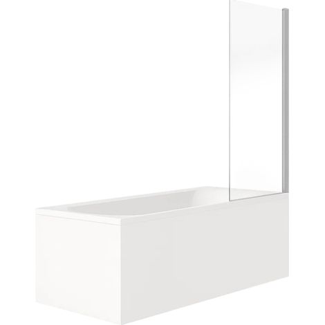 Pack baignoire droite 170 x 75 JACOB DELAFON Elise + pare bain chromé + vidage