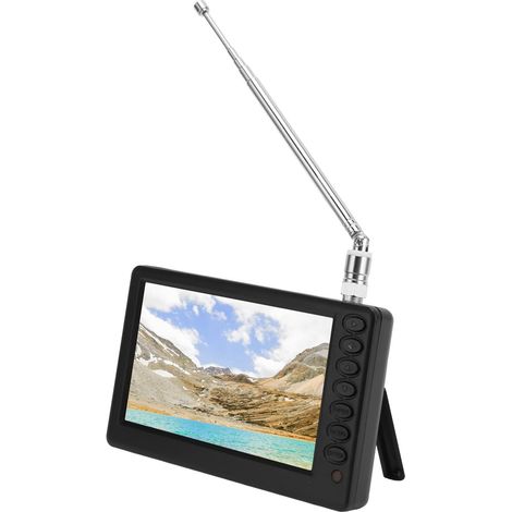 TV Numérique Portable HD 1080p 5 Pouces Interface Riche Support ATV/Radio FM Compatible Plusieurs Formats (1/5)