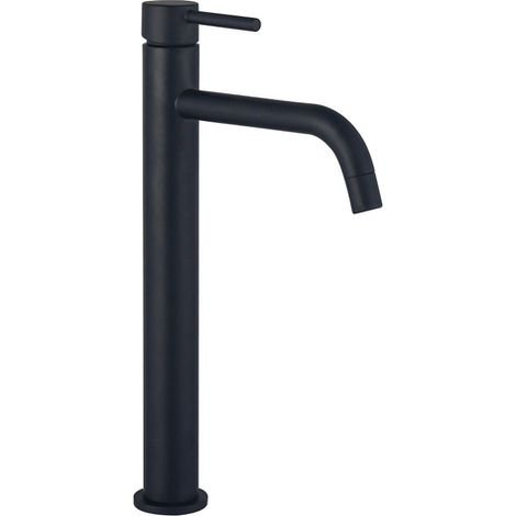 FugaFlow Eccelente Sobrado Slim Slim Mitigeur rehaussé lavabo 32.6cm Noir mat (1/4)