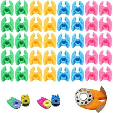 Can Clip - Unspecified - 40 Pieces - Silicone - Yellow, Red, Blue, Green - Cord Organizer (1/4)