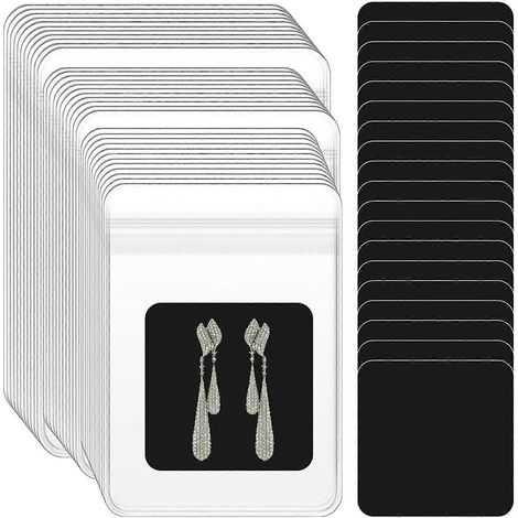 Packung mit 120 dicken PVC-Aufbewahrungsbeuteln, transparent und selbstverschließend, ideal für Reisen und Schmuck.