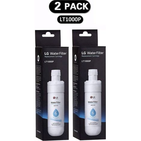 "Lot de 2 filtres (LT1000P) Réfrigérateur, filtre à eau du réfrigérateur pour:LT1000P, 1000P, LT1000PC,LT1000P/PC/PCS, ADQ74793502"