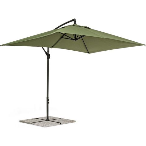 OMBRELLONE BRACCIO TEXAS 2X3 ANTRACITE OLIVE BIZZOTTO