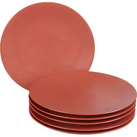Table Passion - Assiette plate Vésuvio terra 27 cm (lot de 6) (1/4)