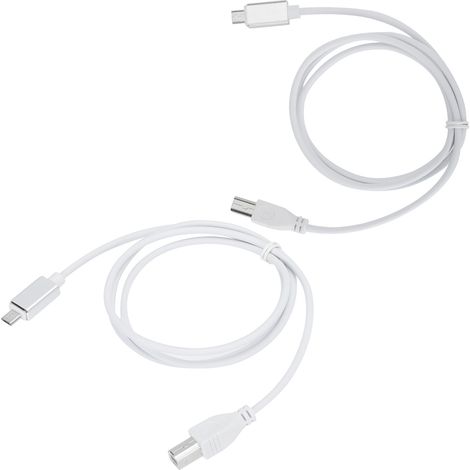 Câble de connexion MIDI USB Micro B vers Type B pour piano électrique V8, compatible tablette PC - Lot de 2 pièces