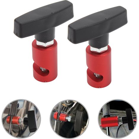 2-in-1-Werkzeug für M12-Motorhaubenheberstange, Zündkerzenabstands-Einstellwerkzeug (Bodenbohrung), rot. (1/5)