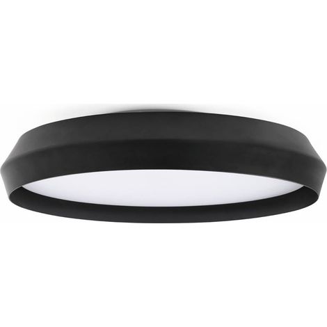 Faro Shoku 600 Nero, Lampada da Parete/Soffitto Nera 40W 2700K (1/5)