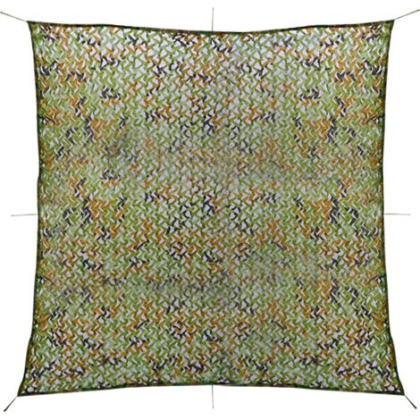Filet de camouflage avec sac de rangement 5x5 m Vert