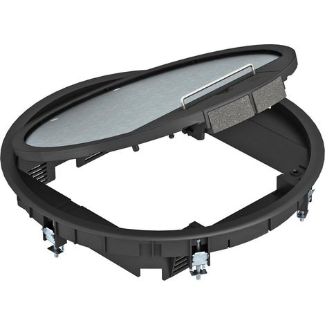 OBO Bettermann Inserto de dispositivo para montaje universal Ø324x62 Poliamida negro grafito RAL 9011, 7405516
