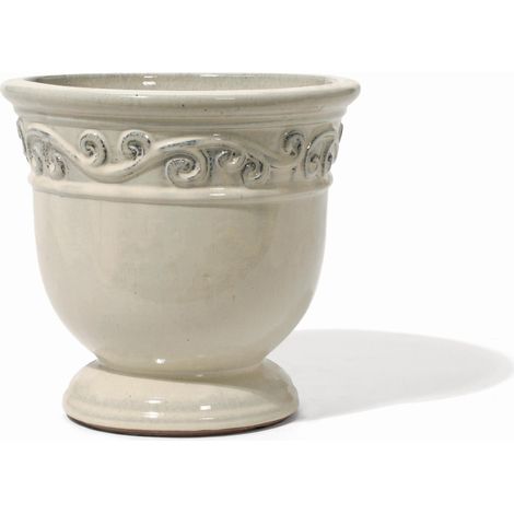 Oxford creme glas.40cm Steingut glasiert