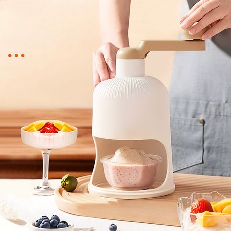 Râpe À Glace Manuelle - Râpe Rotative À Manivelle Pour Glace Pilée - Pour Cones De Neige Slush Et Glace Rasée - Usage Domestique Et Commercial - 1 Pièce (1/5)