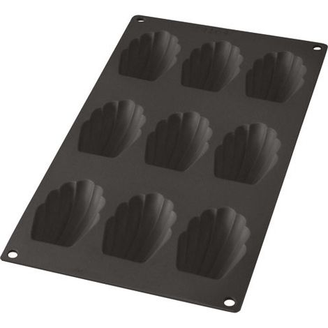 Gourmet Moule Madeleine 9p Noir - Lekue