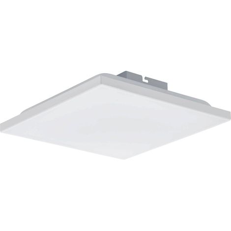 EGLO LED Panel Calemar, quadratische Deckenlampe, Deckenleuchte aus Kunststoff und Metall in Weiß, Aufbauleuchte für Büro und Küche, neutralweiß, 29x29 cm (1/5)