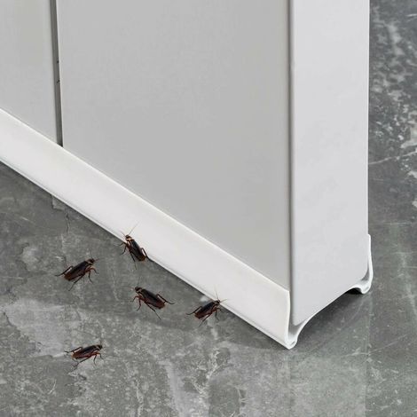 Bande D'étanchéité En Bas De Porte, Souple Isolant Phonique Thermique Bande, Porte Bas Joint Strip, Adhésif Sous La Porte Coupe-froid, 96cm Bande D'étanchéité(Double White), (1/5)