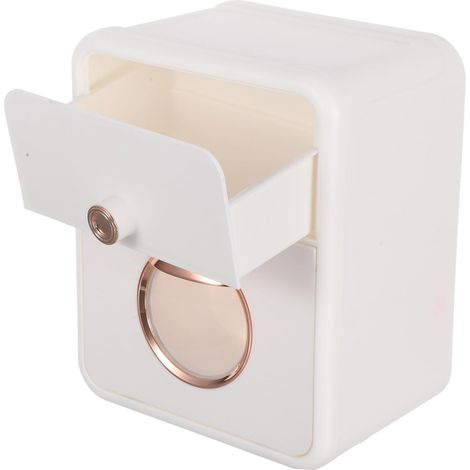 INOOMP Rangement de salle bain - Porte-papier toilette , hygiénique , , couvercle papier , armoire à (1/5)