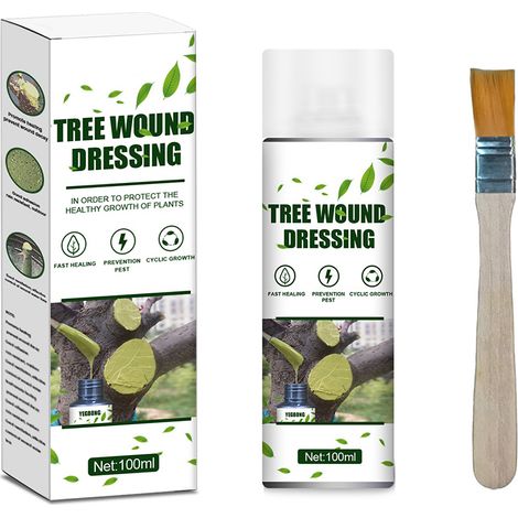 Pâte De Cicatrisation Pour Arbres - Agent De Soudure Pour Plantes Et Bonsaï - Scellant De Taille Tout Temps - Pot De 100g Avec Pinceau (1/5)