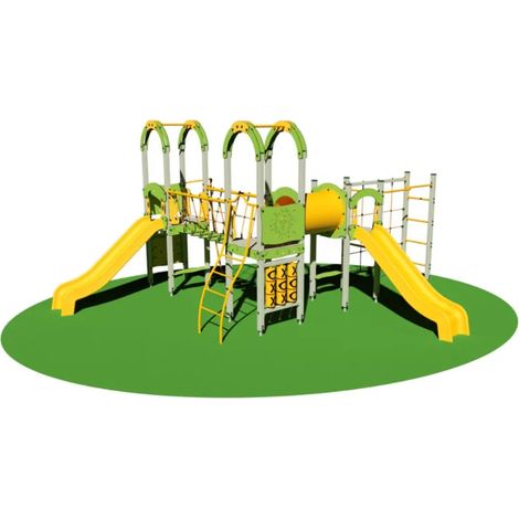 Villaggio Hathi 962 SC scaletta Giochipark 3 torrette 2 scivoli ponte anni 3-12 (1/3)