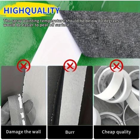Ruban de masquage pour peinture lot de 2 pièces 15 mm x 50 m noir adhérence moyenne déchirable facilement à la main pour travaux de bricolage et décoration (1/5)
