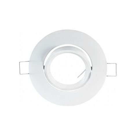 Support plafond Rond Inclinable Blanc Ø92 mm