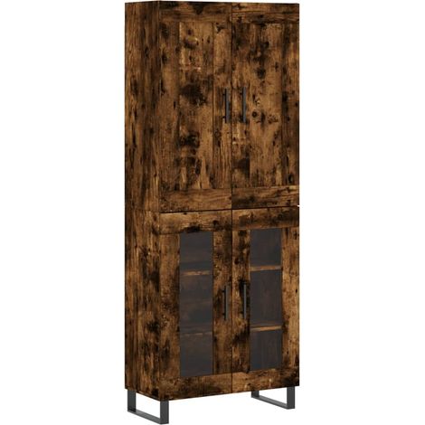 Buffet credenza cassettiera armadio mobile contenitore organizer cucina soggiorno salotto alto 69,5 x 34 x 180 cm legno ingegnerizzato marrone 020033408