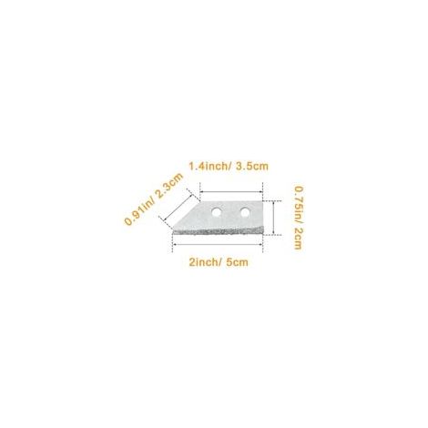 Grattoir à joints de carrelage 21cm - manche en plastique avec lame d'acier remplaçable avec pointe en tungstène - outillage pour carreleur,noir - Crezuo