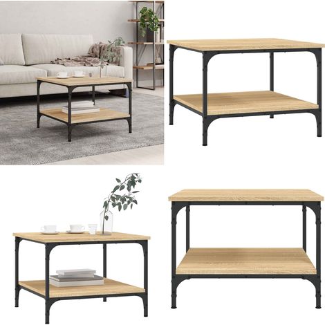 Couchtisch Sonoma-Eiche 55x55x40 cm Holzwerkstoff - Holzwerkstoff Couchtisch - Wohnzimmer Couchtisch (1/5)