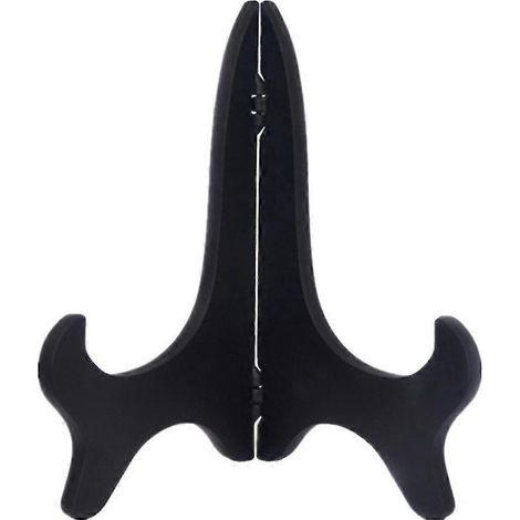 Chevalet en acrylique noir de 28 cm (11 pouces) avec support pour bol, assiette, cadre photo et livre.-8inch