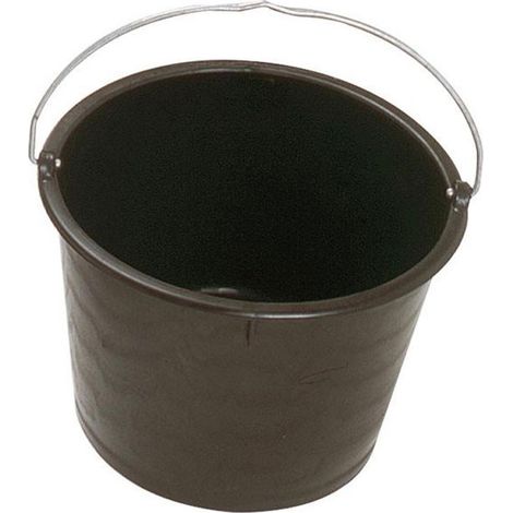 Seau de maçon 20 l polyéthylène noir MONDELIN