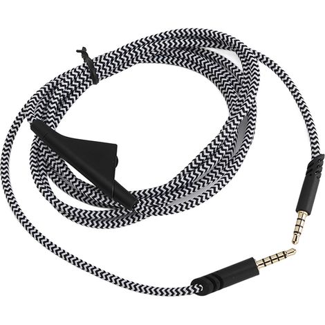 Gaming-Headset-Verlängerungskabel mit Lautstärkeregelung, kompatibel mit Astro A10, A40 und A40TR, langlebiger Ersatz