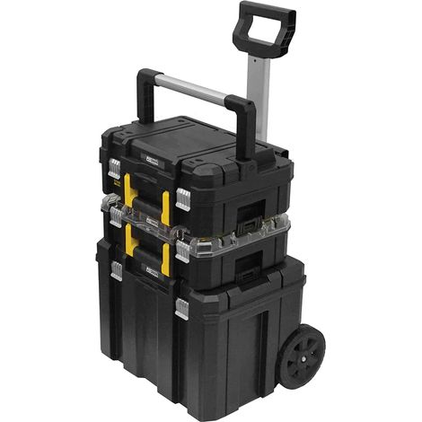 Carrello trolley portautensili professionale scomponibile e lucchettabile con 9 scomparti STANLEY