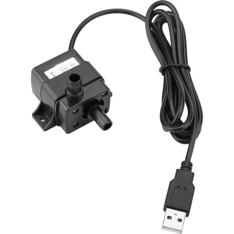Pompe à eau sans balais USB DC 5V pour aquarium, fontaine et circulation d'eau (1/5)