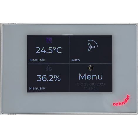 Zehnder Bedieneinheit Multi Control weiß, Montageplatte inkl. - 399000216